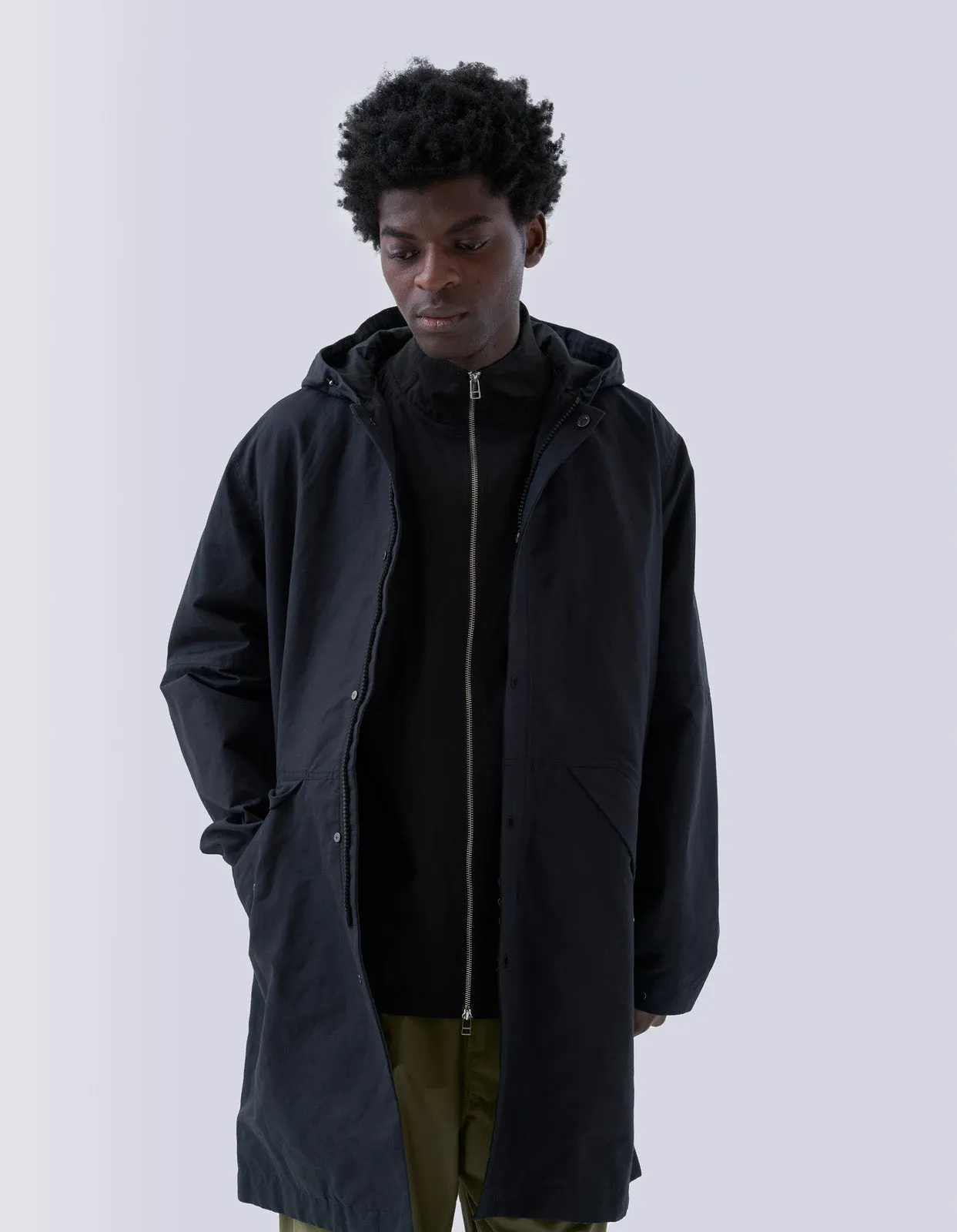 5025 Ventile® Hemp Articulated Parka Black