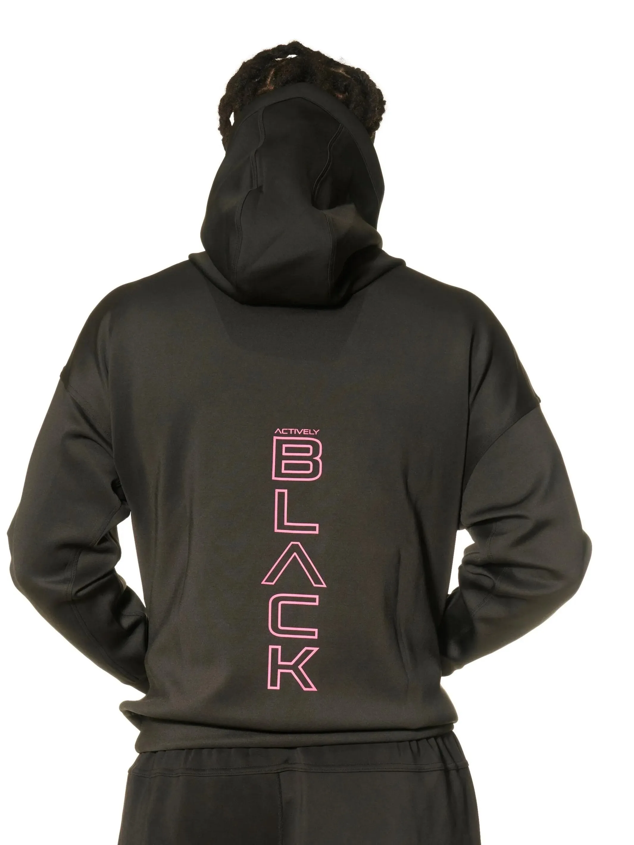 Actively Black x Mielle Pink Hoodie