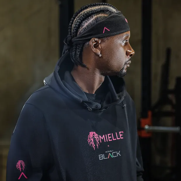 Actively Black x Mielle Pink Hoodie