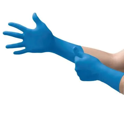 Ansell SafeGrip® SG-375 Examination Gloves, X-Large, Natural Rubber Latex, Blue, SG-375-XL