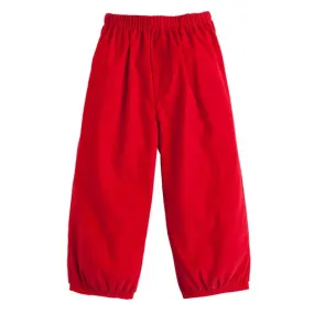 Banded Pull On Pant - Red Corduroy