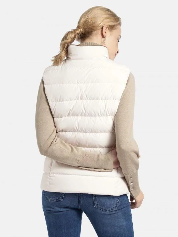 Basler Winter White Quilted Gilet 1208100101 17190 1191