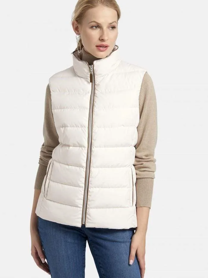 Basler Winter White Quilted Gilet 1208100101 17190 1191