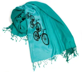 Bicycle Scarf. Triple Cruiser pashmina.