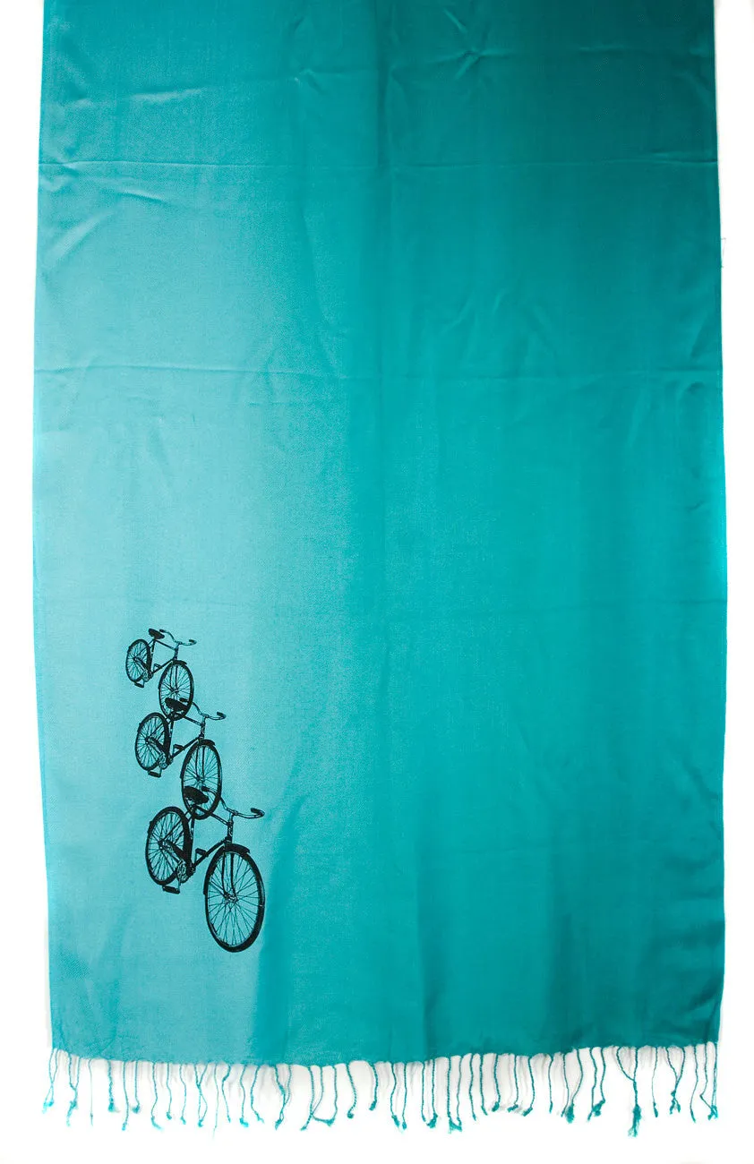 Bicycle Scarf. Triple Cruiser pashmina.