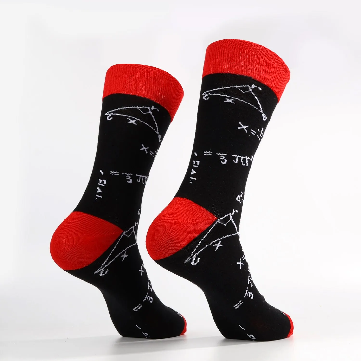 Black Math Equation Socks