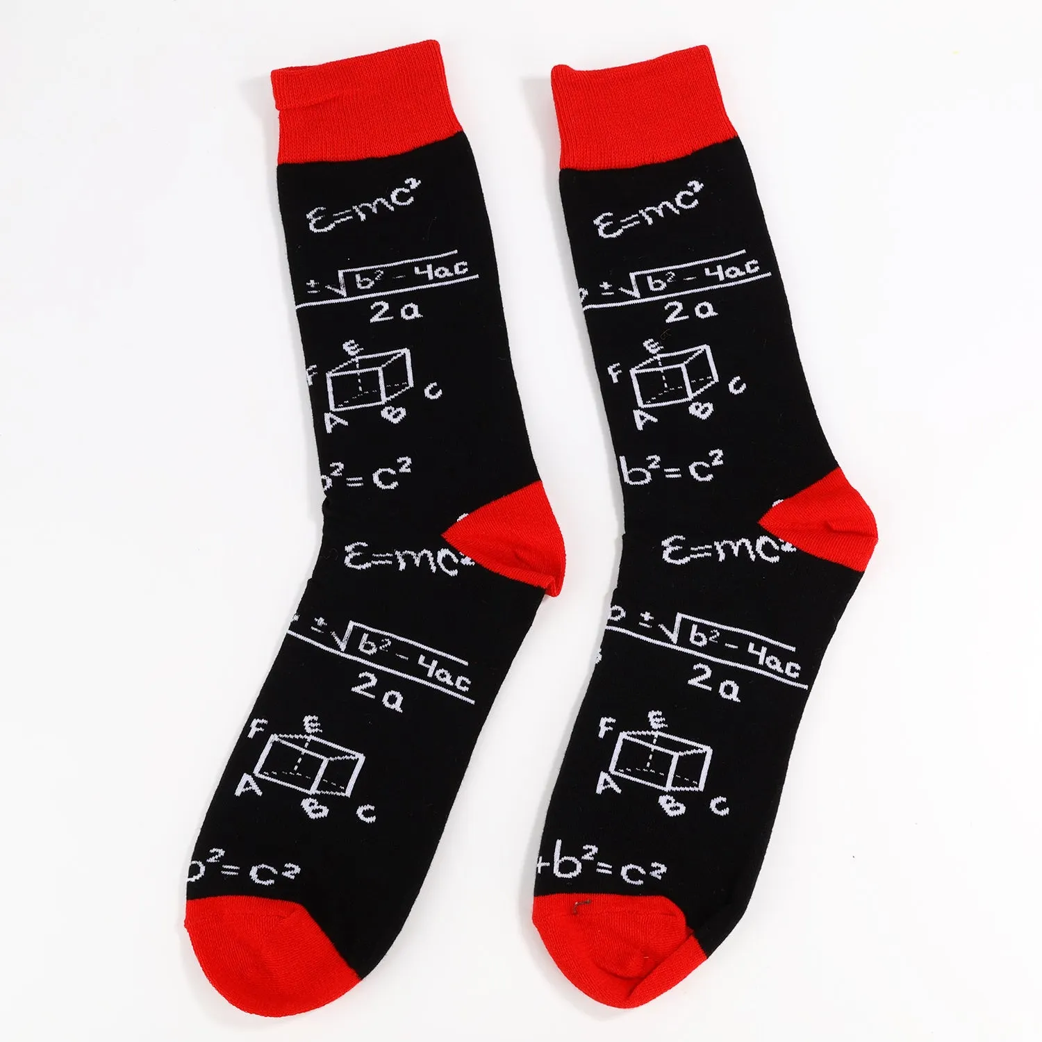 Black Math Equation Socks