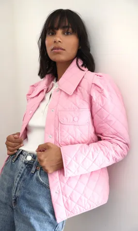 Bubble Pink Quilted Puff Gale Jacket