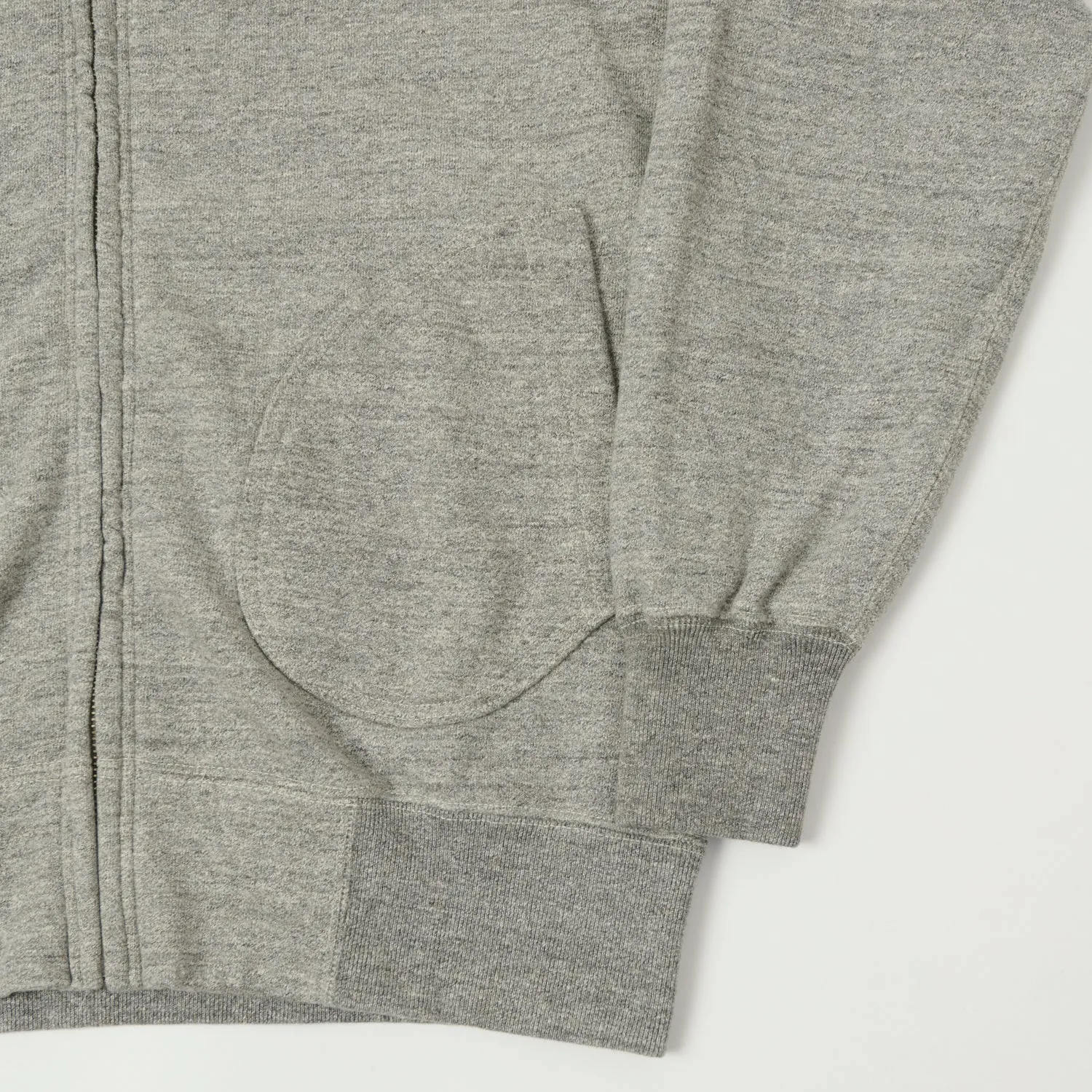 Buzz Rickson's Full Zip Sweat Parka - Heather Grey