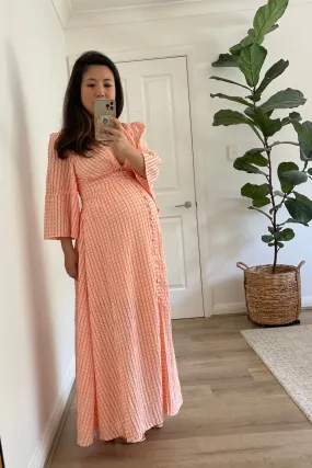 Chantel Peach Maxi Dress