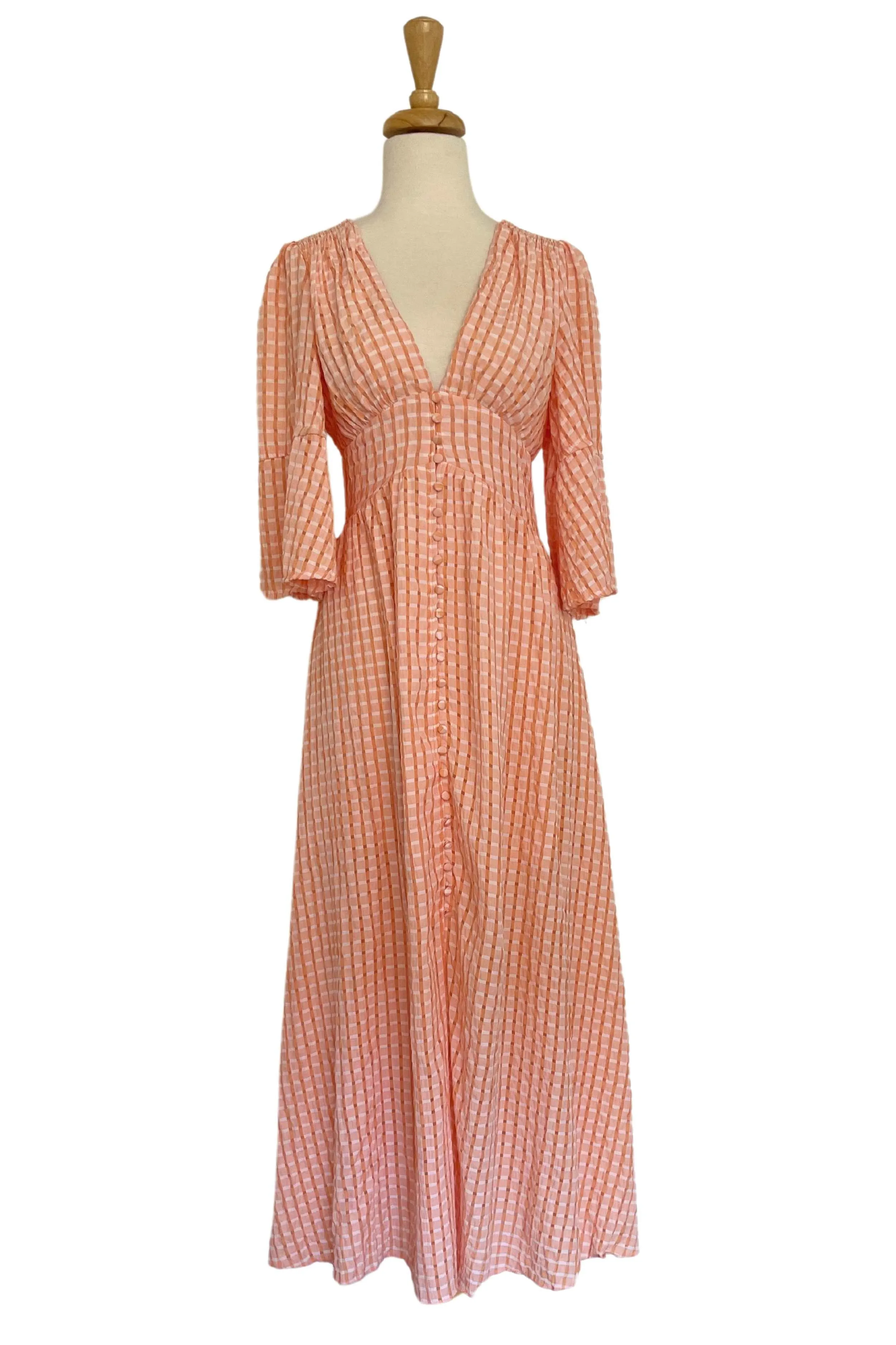 Chantel Peach Maxi Dress