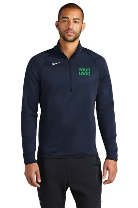 Custom Nike Therma-FIT Custom Quarter Zips, Team Navy