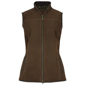 Dubarry Kingston Ladies Leather Gilet - Walnut