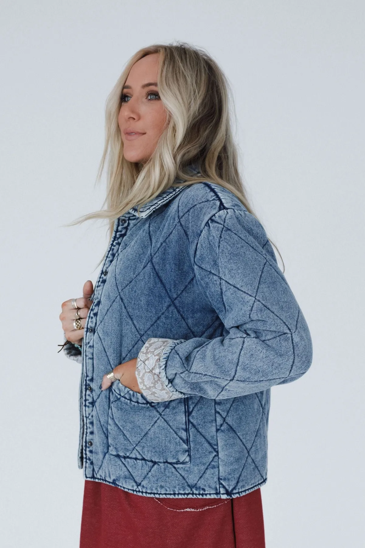 Echo Canyon Quilted Jacket - Medium Denim