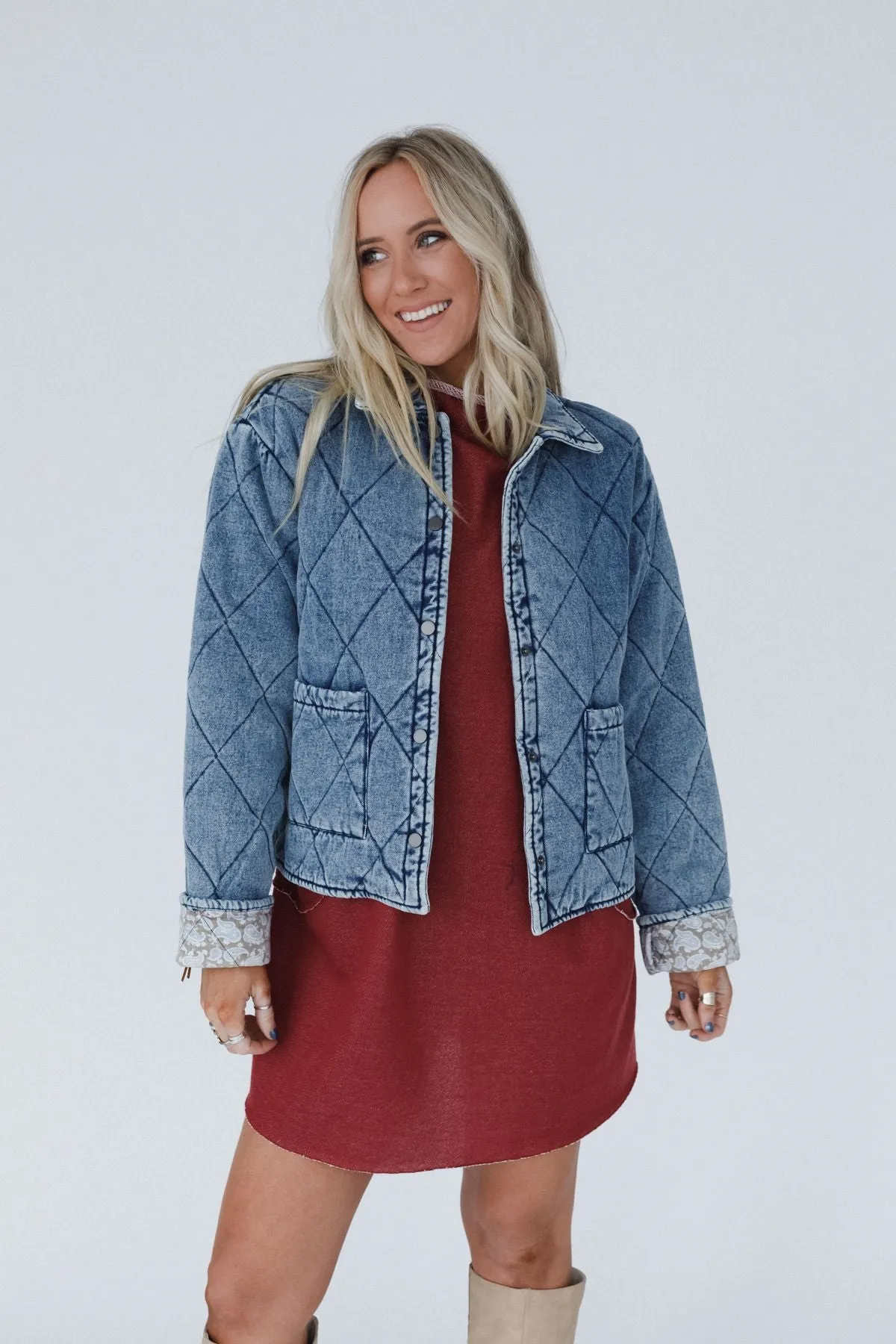 Echo Canyon Quilted Jacket - Medium Denim