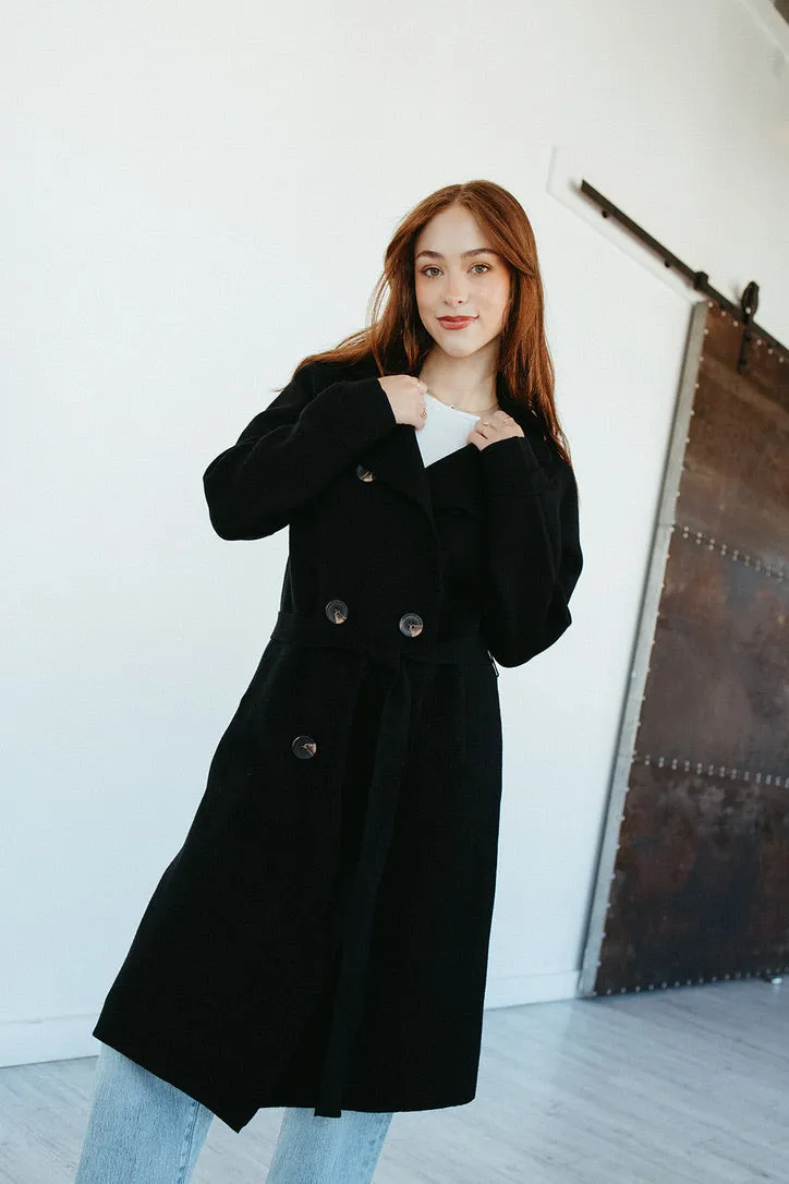 Emberwood Sweater Trench Coat