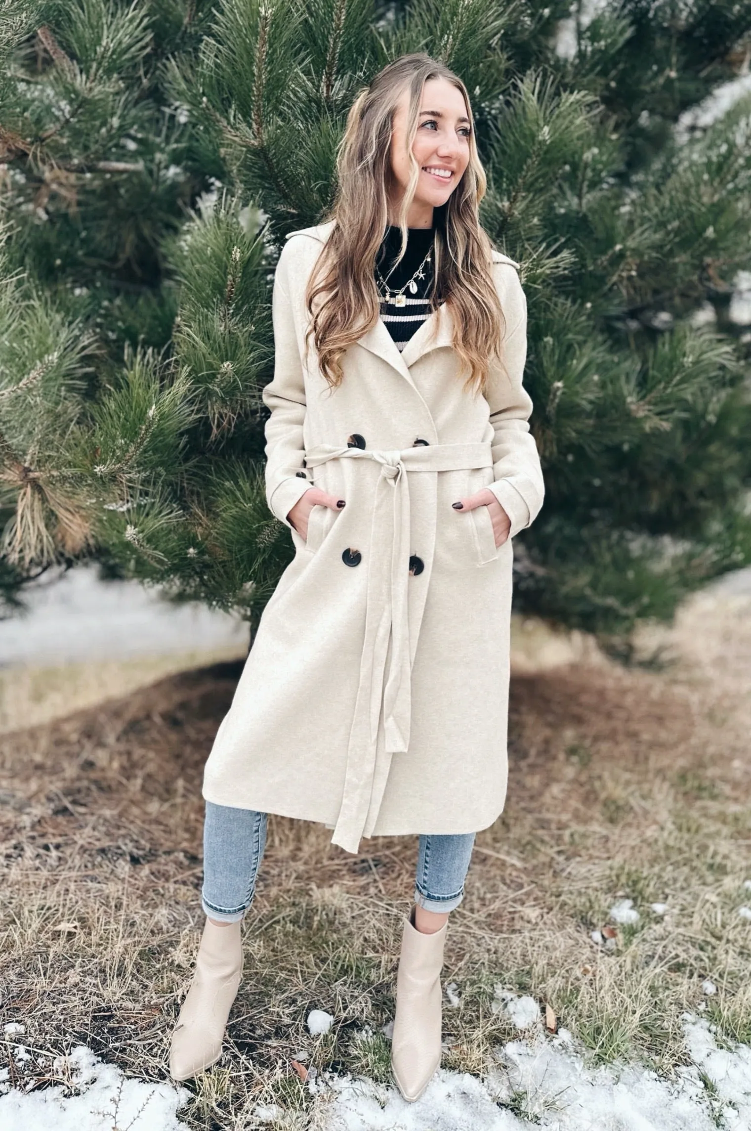 Emberwood Sweater Trench Coat