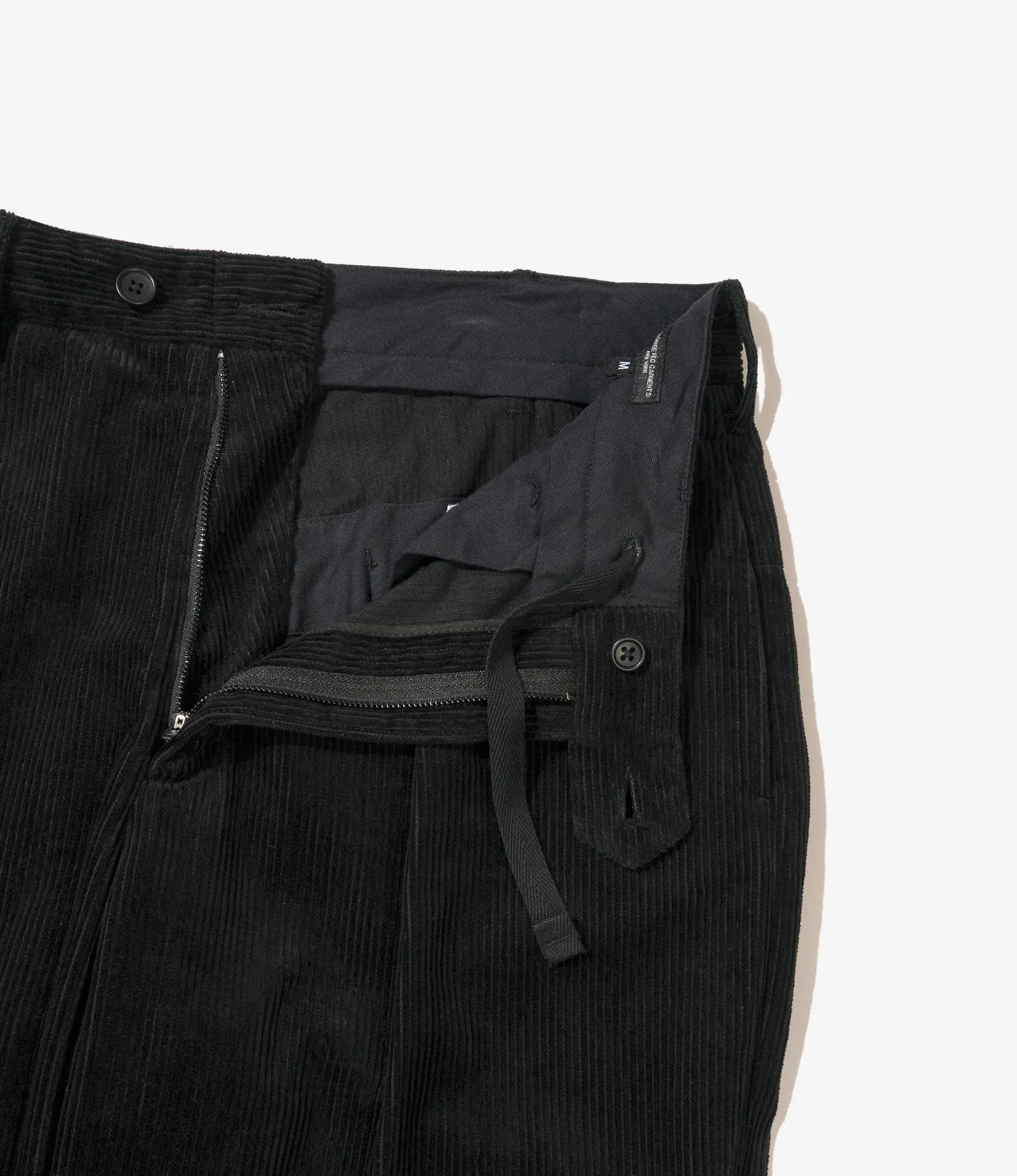 Engineered Garments Carlyle Pant - Black Cotton 8W Corduroy