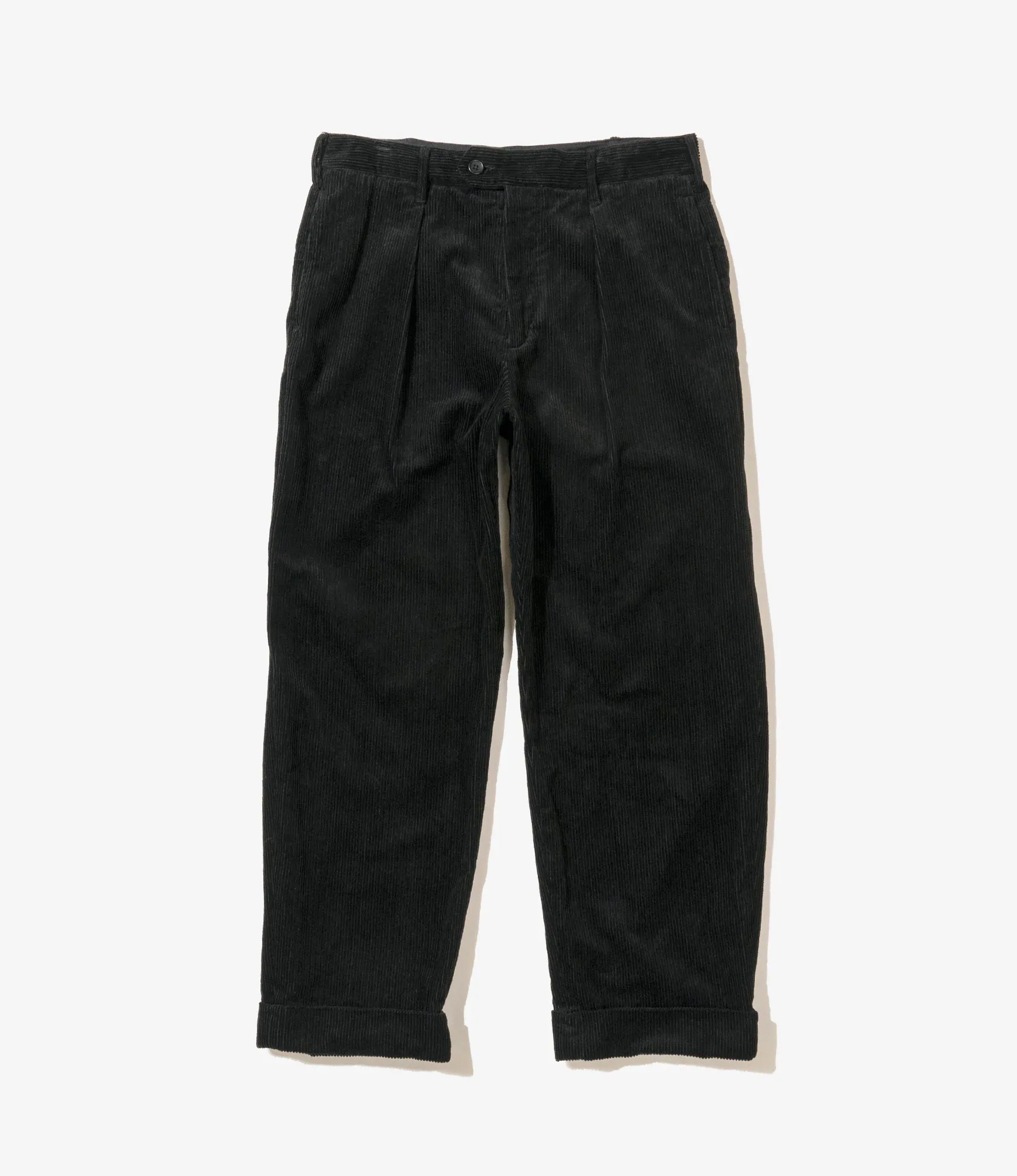 Engineered Garments Carlyle Pant - Black Cotton 8W Corduroy