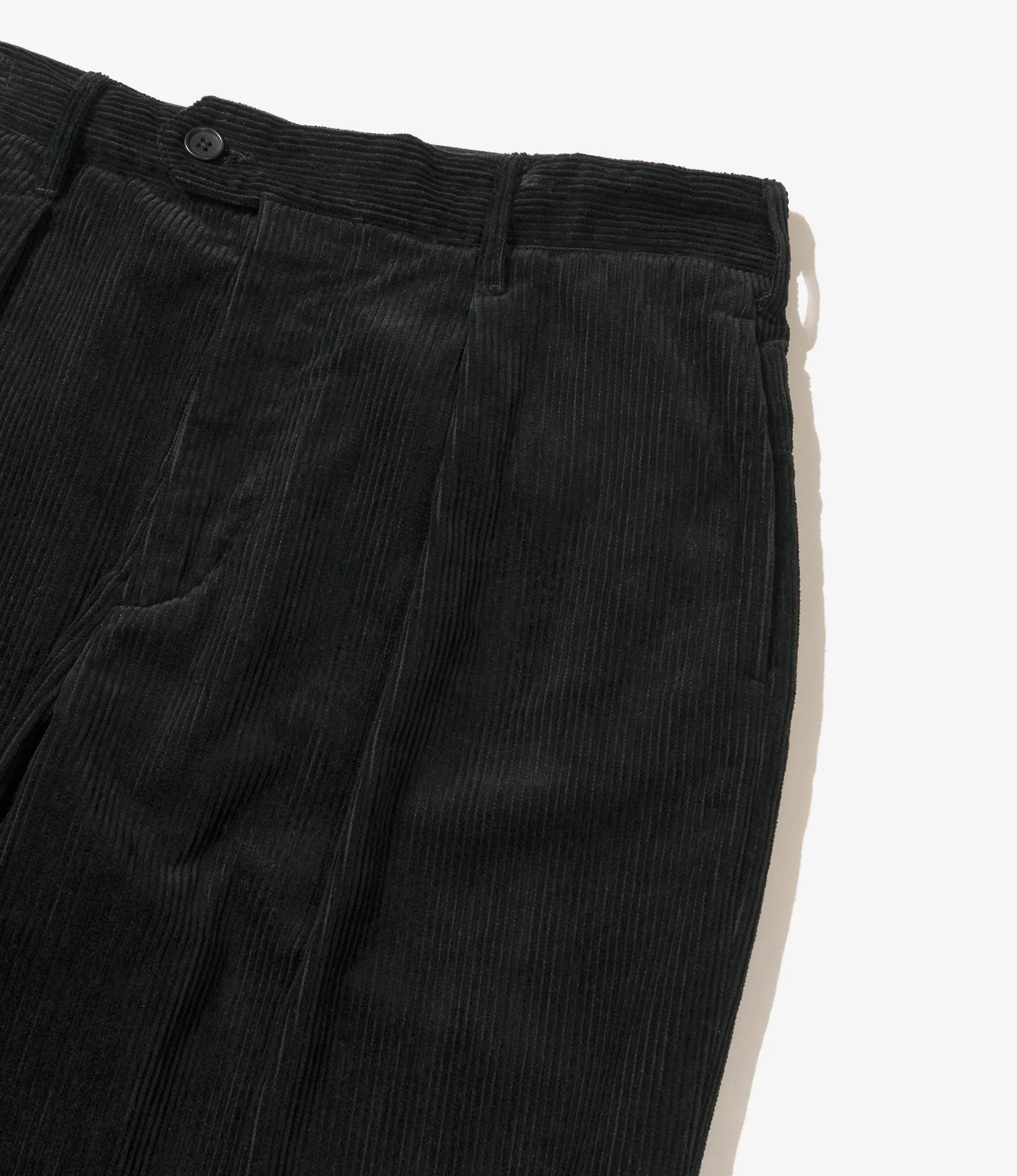 Engineered Garments Carlyle Pant - Black Cotton 8W Corduroy