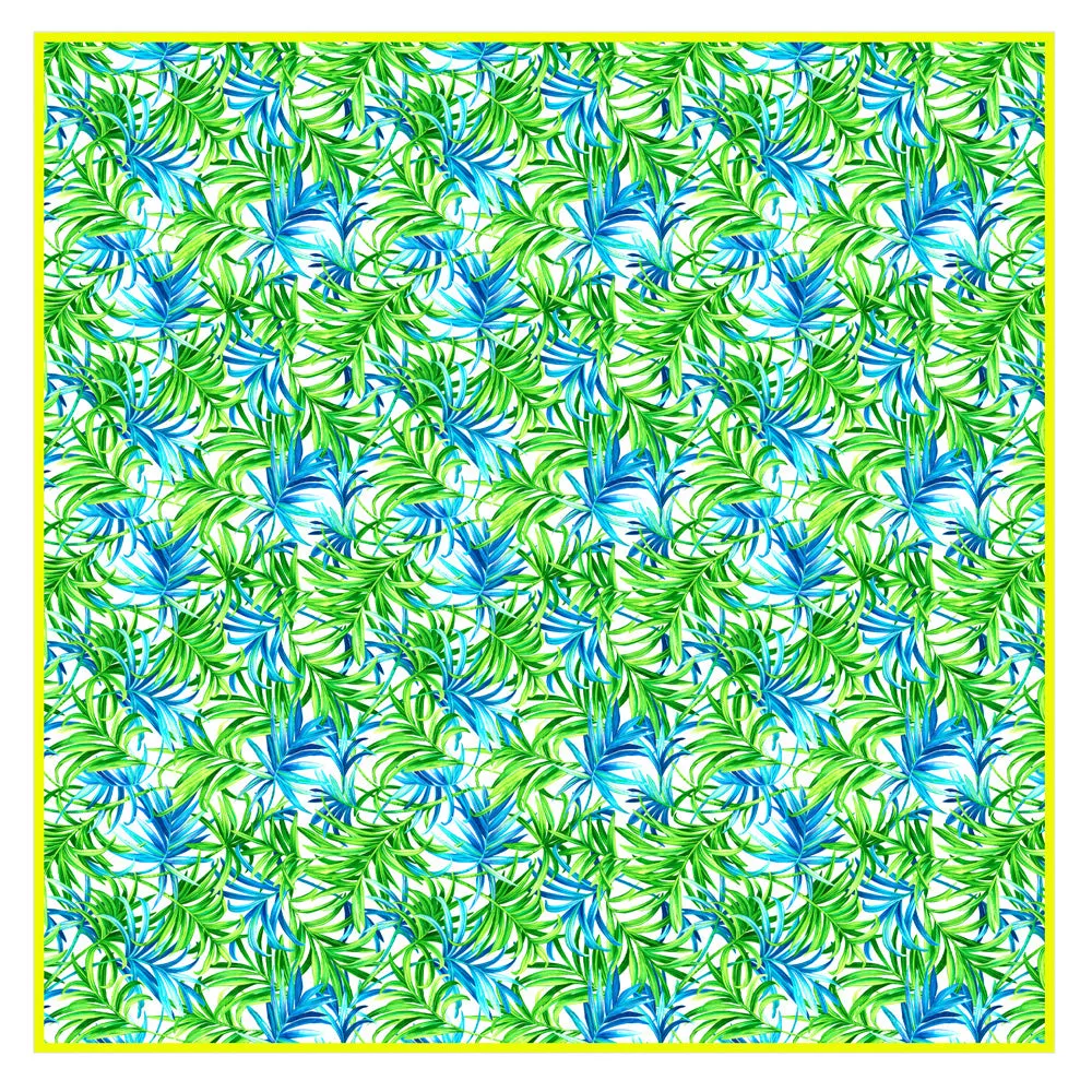 Euphoria – Paradise Palm Scarf (Neon Yellow)