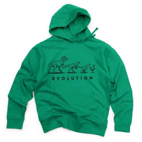 Evolution of the Dinosaur Midweight Pullover Hoodie