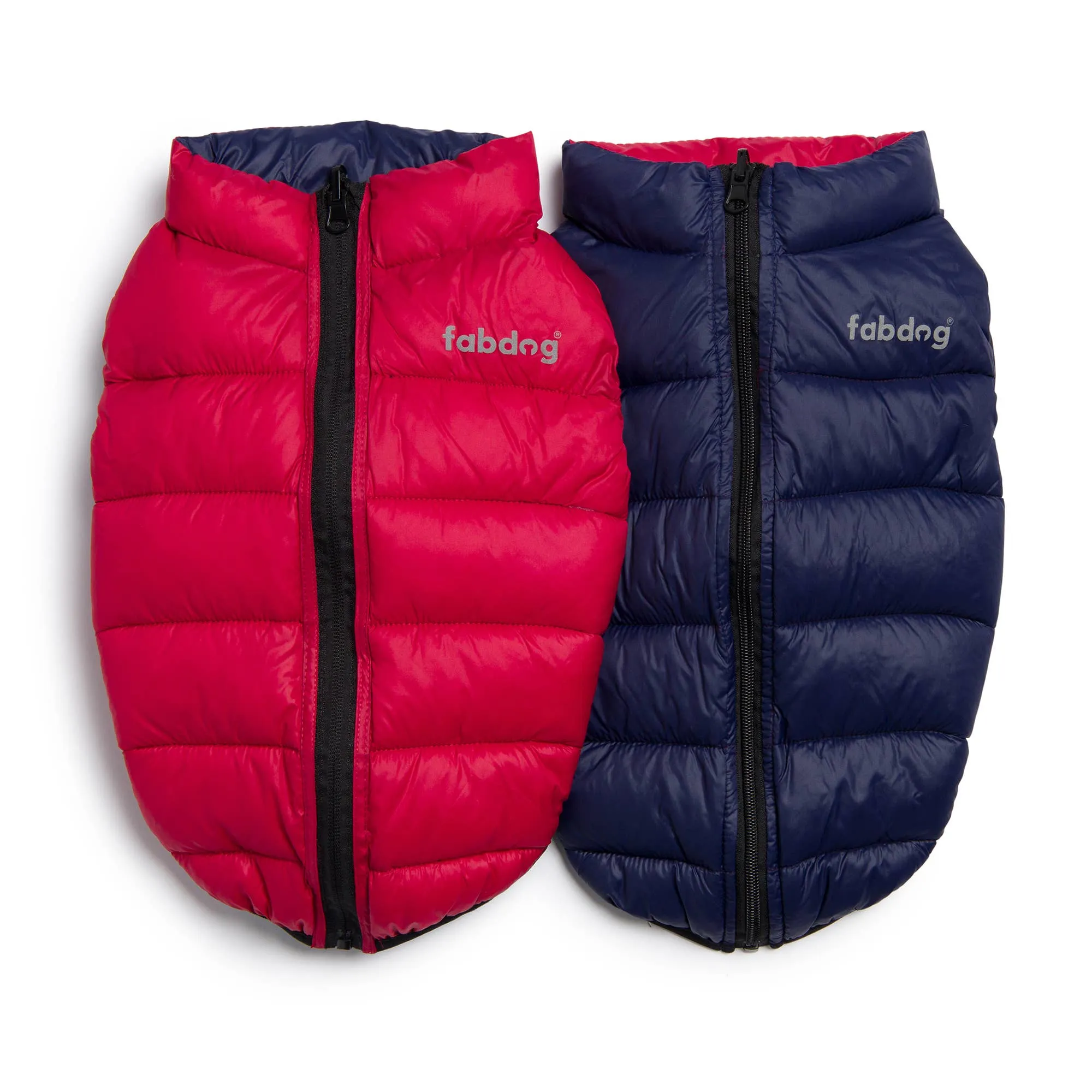 Fabdog | Pack N' Go Reversible Puffer Red/Navy