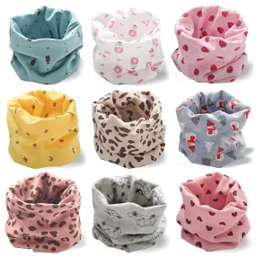 Fashion Autumn Winter Baby Boy Girl Warm Cotton Collar Neckerchief Children Scarves Kids O Ring Neck Scarf Gaiter Neck for Kids