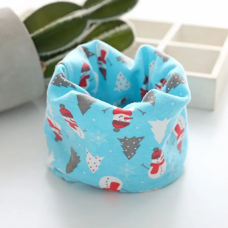 Fashion Autumn Winter Baby Boy Girl Warm Cotton Collar Neckerchief Children Scarves Kids O Ring Neck Scarf Gaiter Neck for Kids