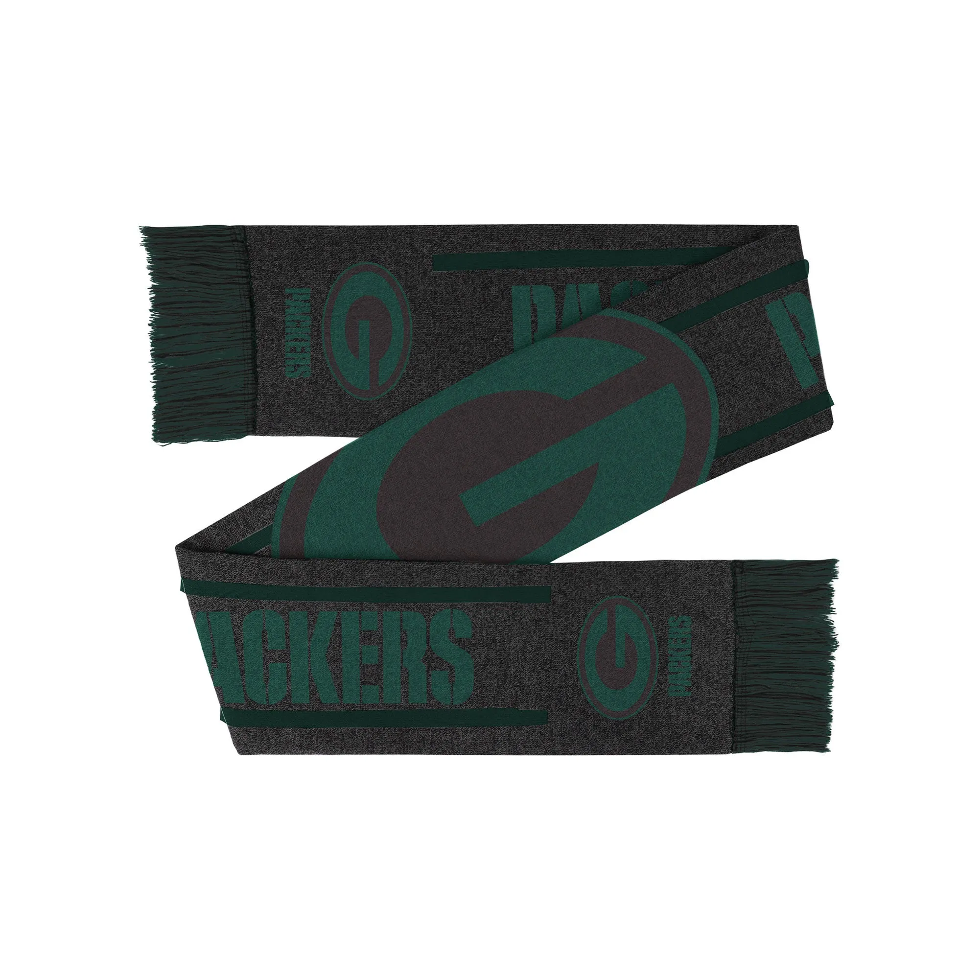 Green Bay Packers Charcoal Gray Scarf