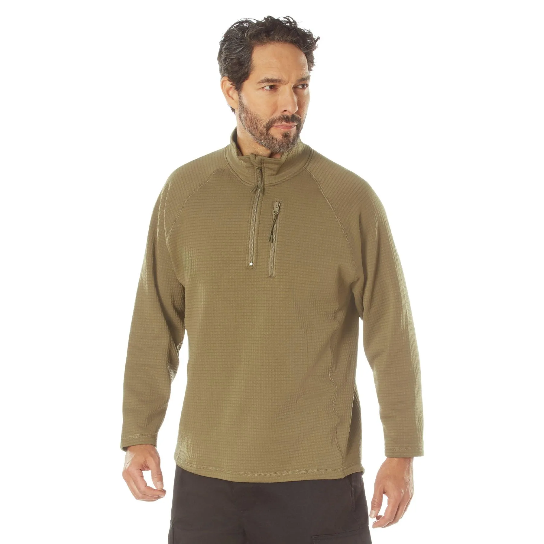 Grid Fleece Pullover