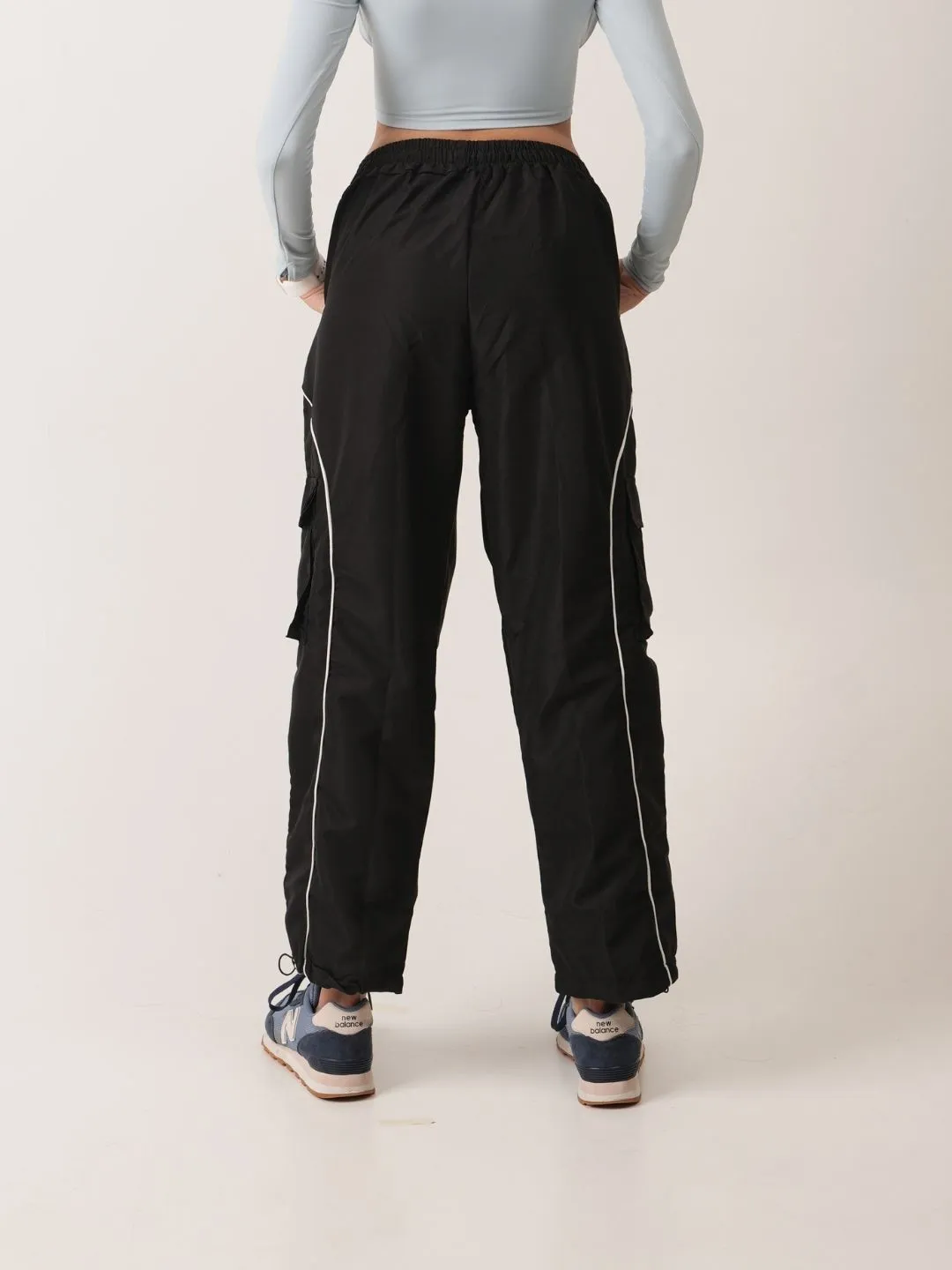 Grounded Track pants in Basic Black