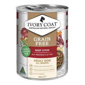 Ivory Coat Grain Free Beef Stew Adult Wet Dog Food