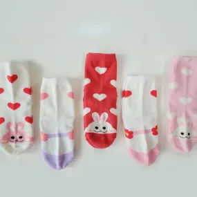 Kids Cotton Crew Socks Set-Sweet