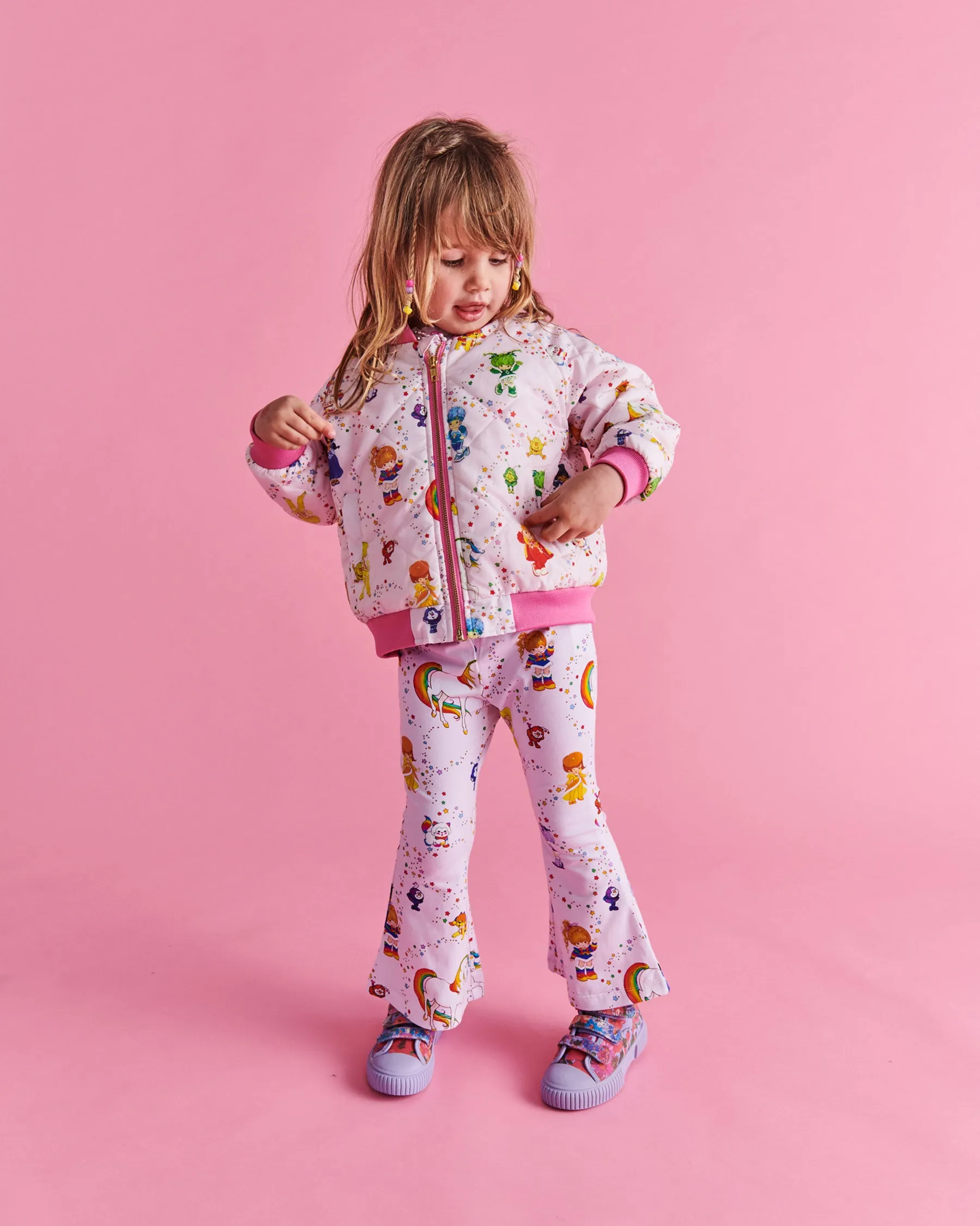 Kip & Co x Rainbow Brite Star Shower Bomber Jacket