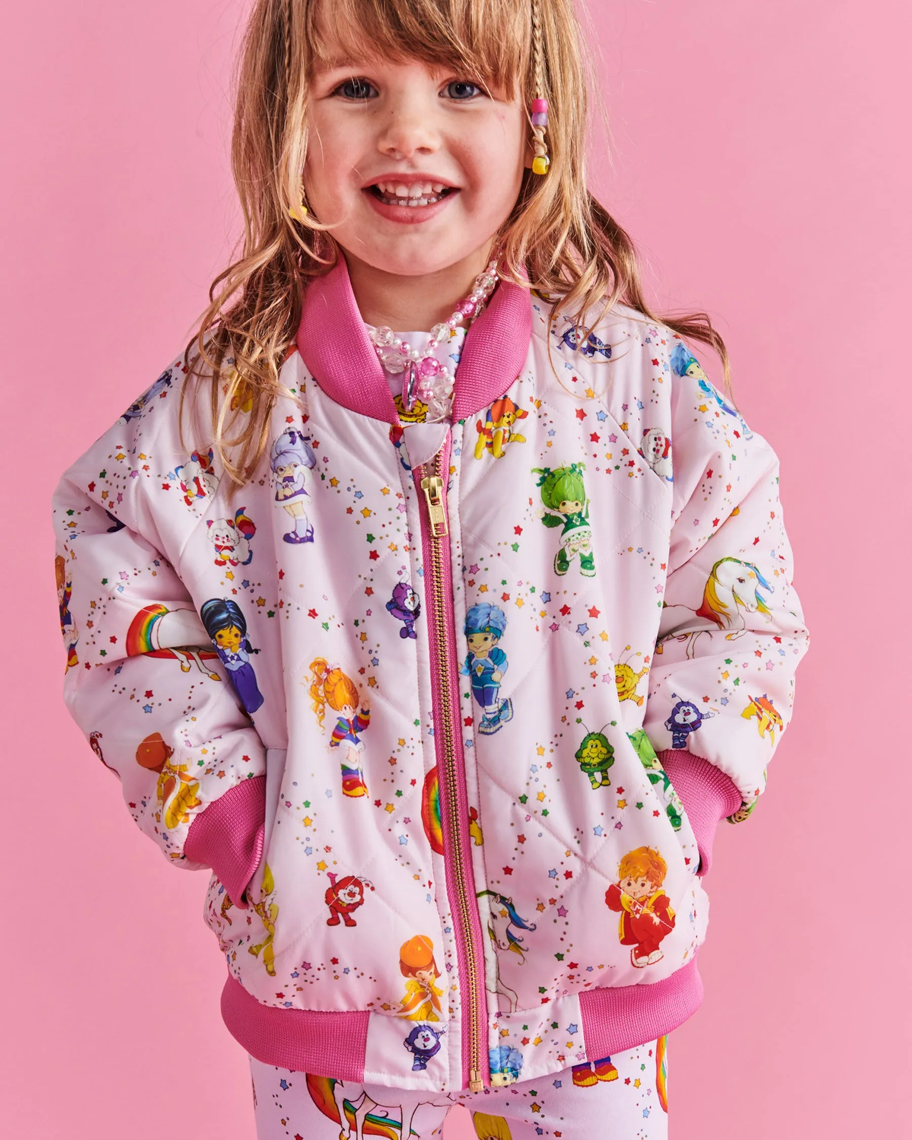 Kip & Co x Rainbow Brite Star Shower Bomber Jacket