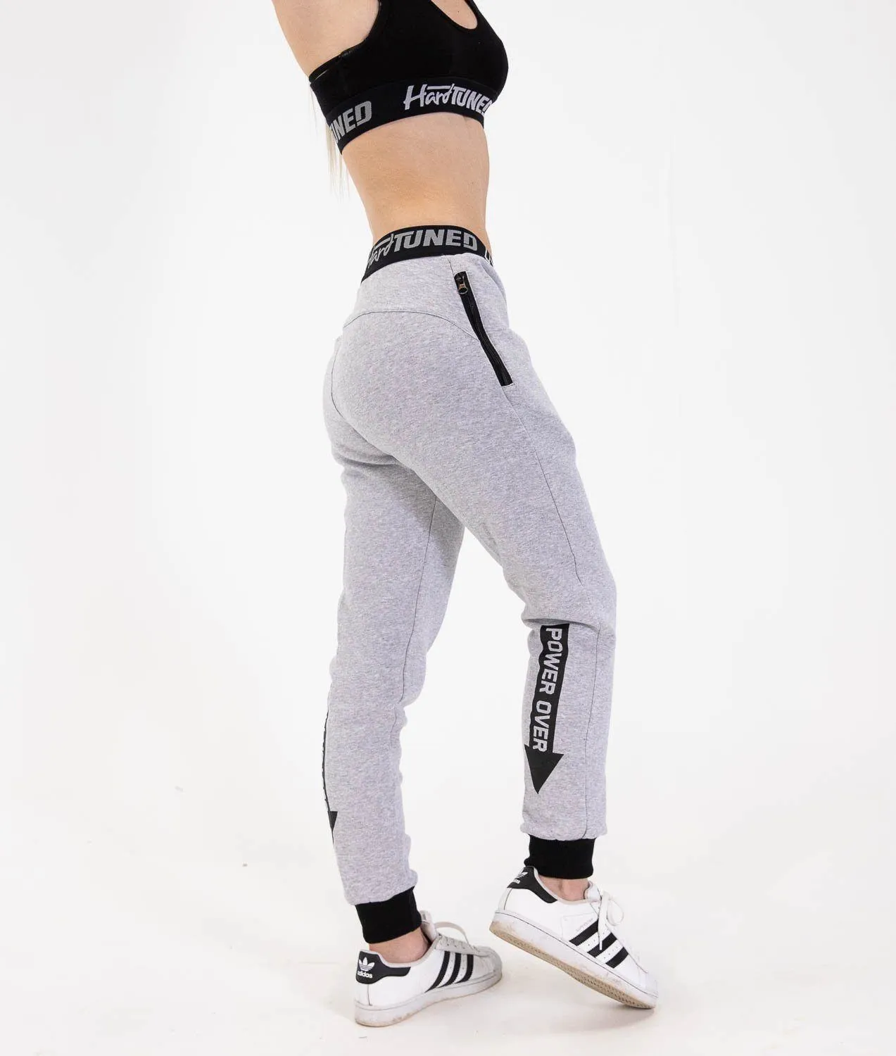 Ladies Power Over Trackies - Grey