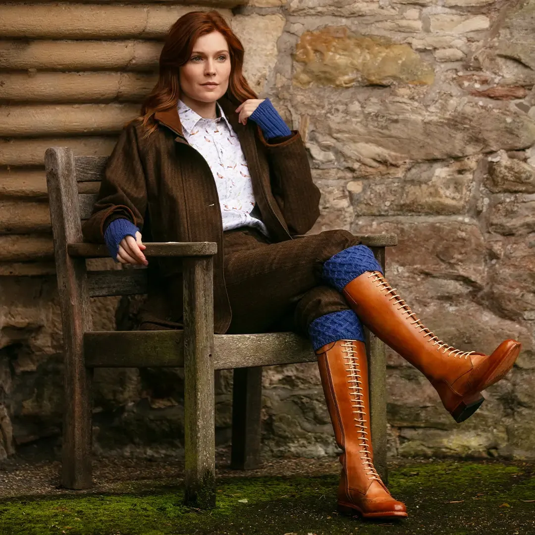 Lady Rannoch Socks - Denim by House of Cheviot