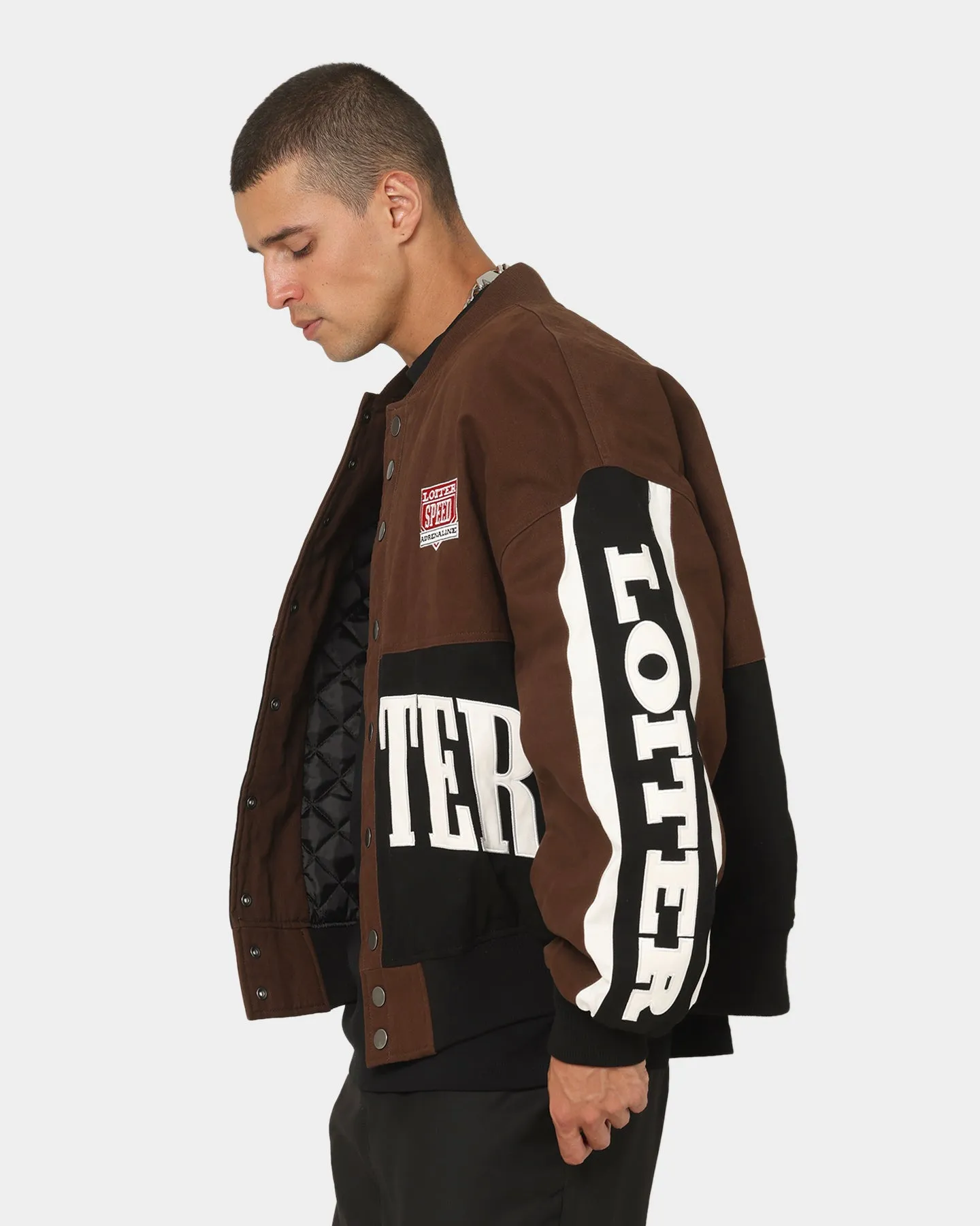 Loiter Motor Sport Jacket Brown