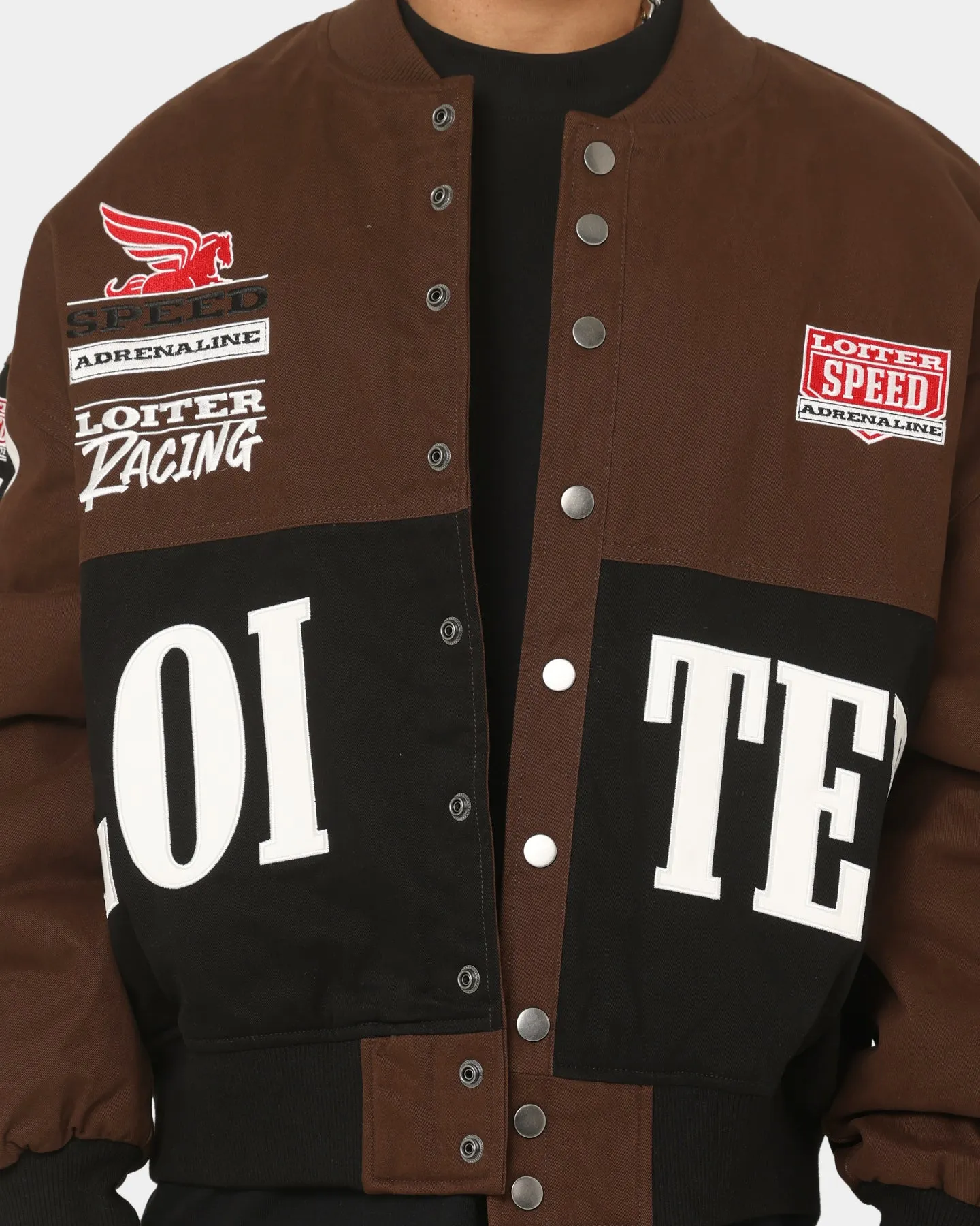 Loiter Motor Sport Jacket Brown