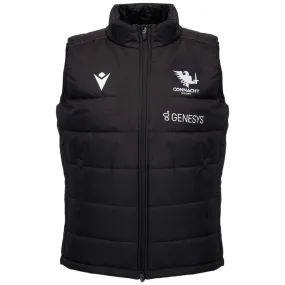 Macron Connacht Rugby 2024/25 Full-Zip Padded Gilet