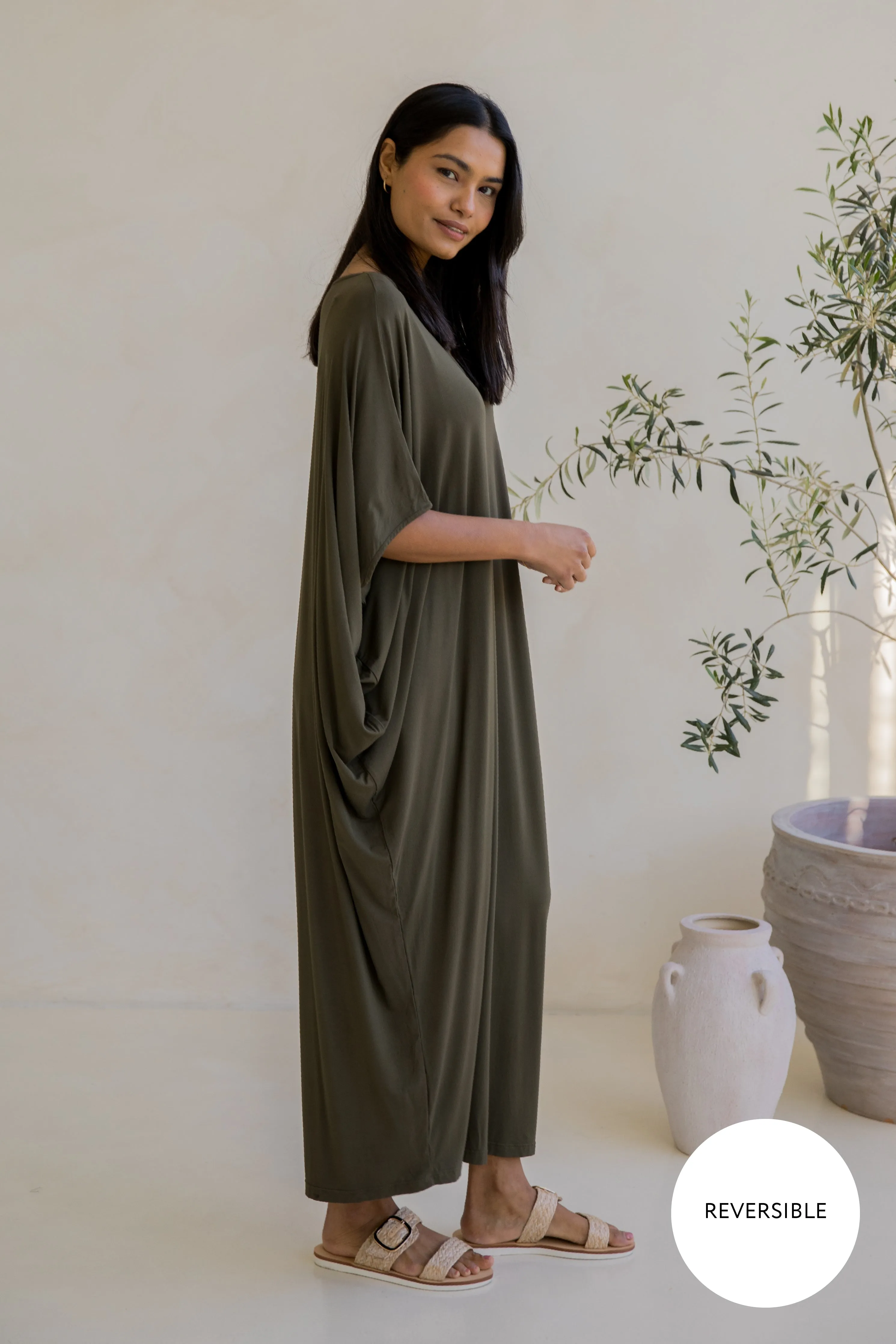 Maxi Miracle Dress | Moss Green