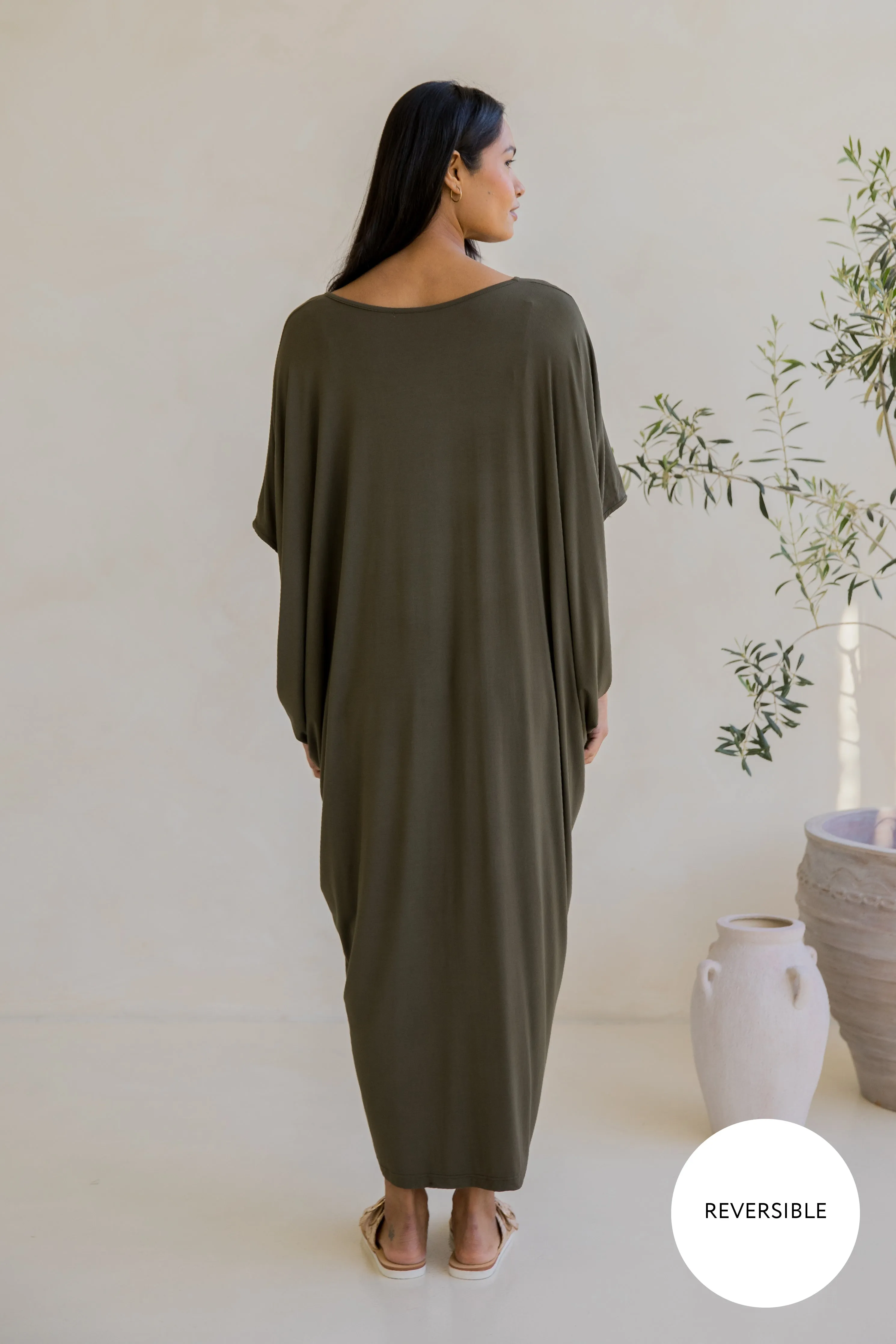 Maxi Miracle Dress | Moss Green