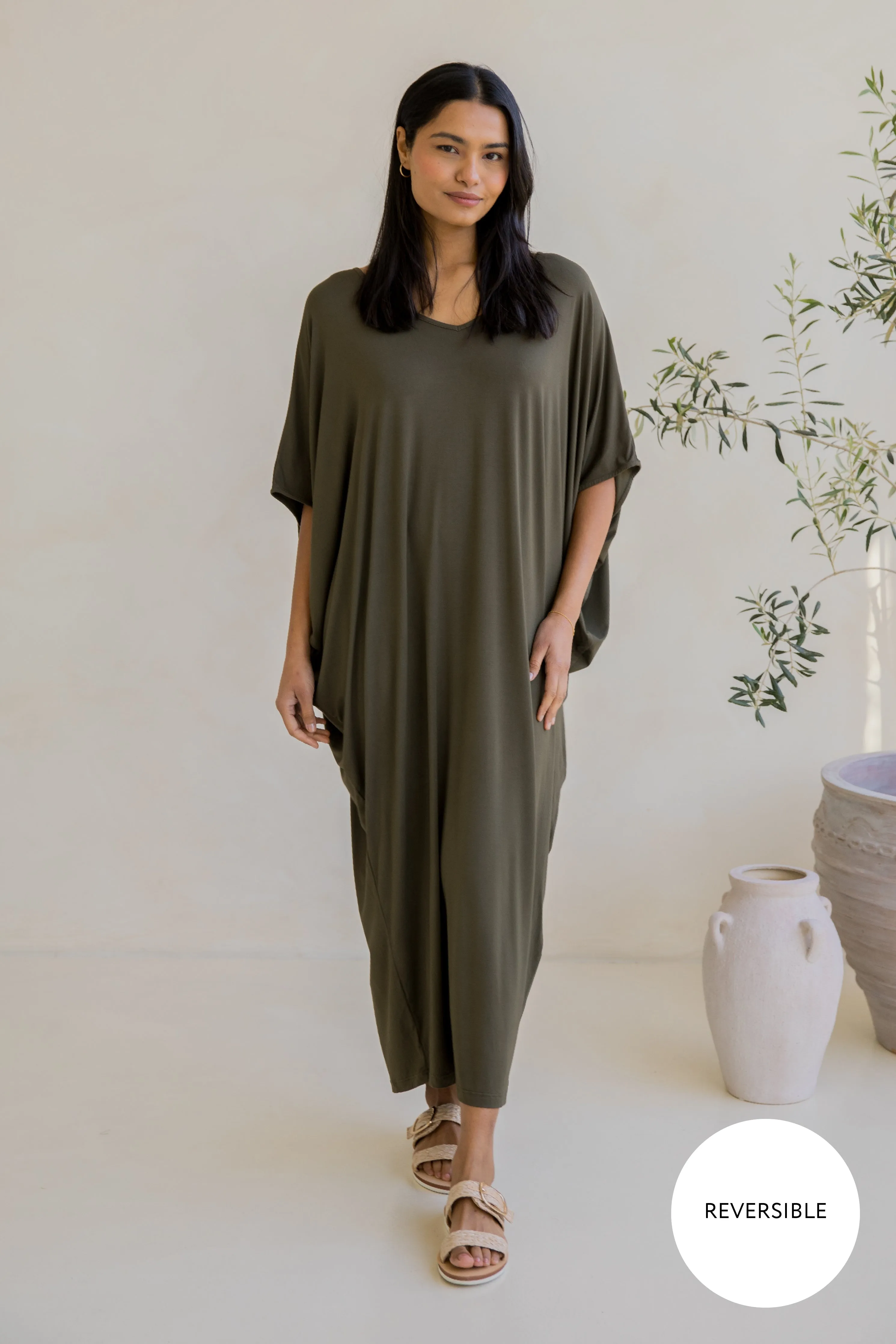 Maxi Miracle Dress | Moss Green