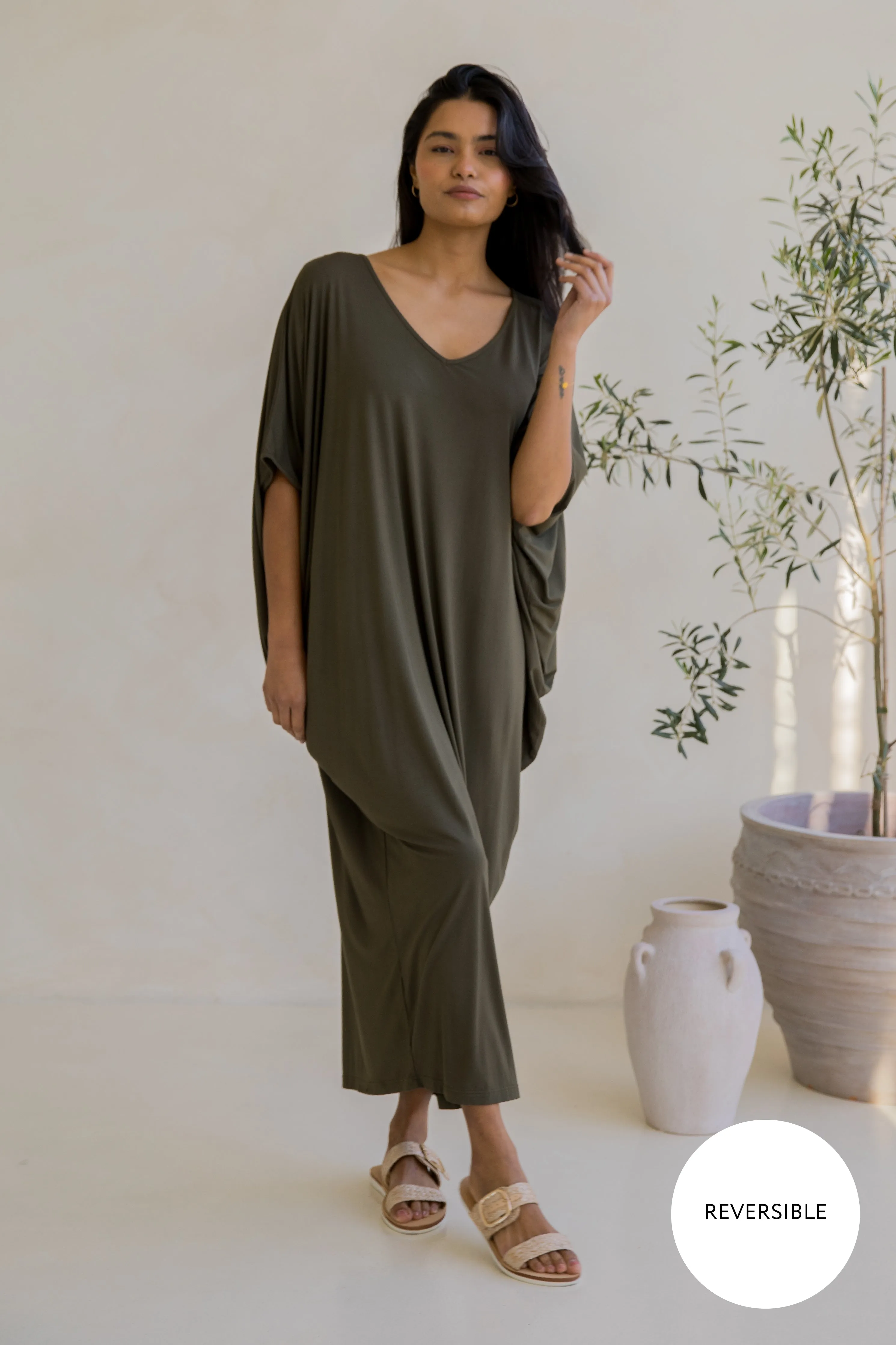 Maxi Miracle Dress | Moss Green