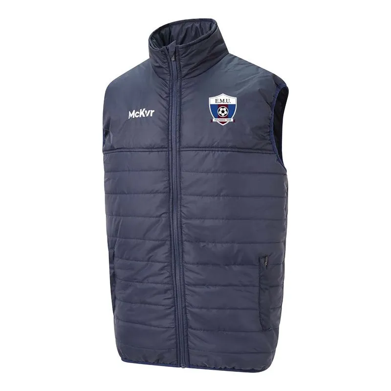 Mc Keever East Meath United FC Core 22 Padded Gilet - Adult - Navy