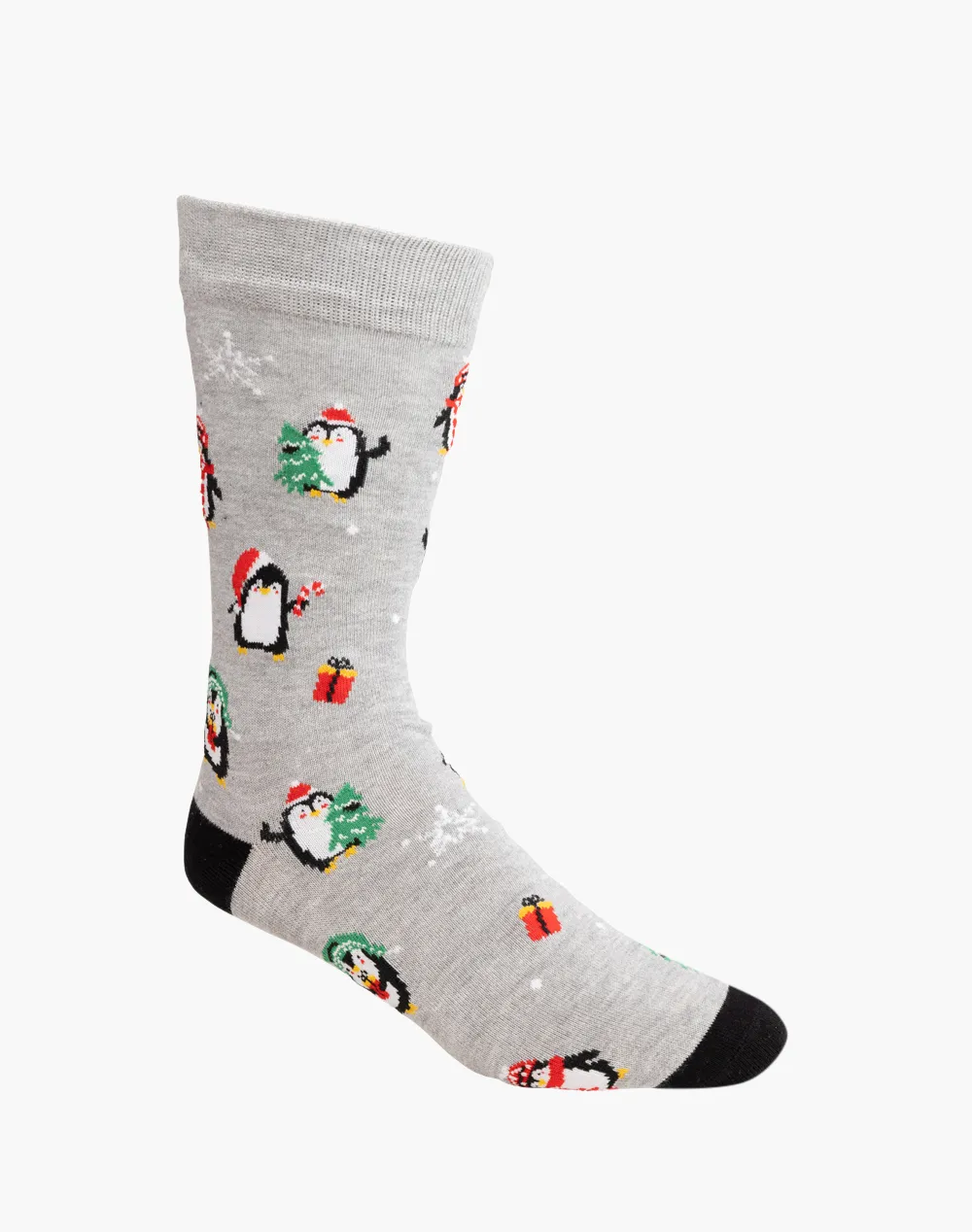 MENS CHRISTMAS PENGUINS BAMBOO SOCK