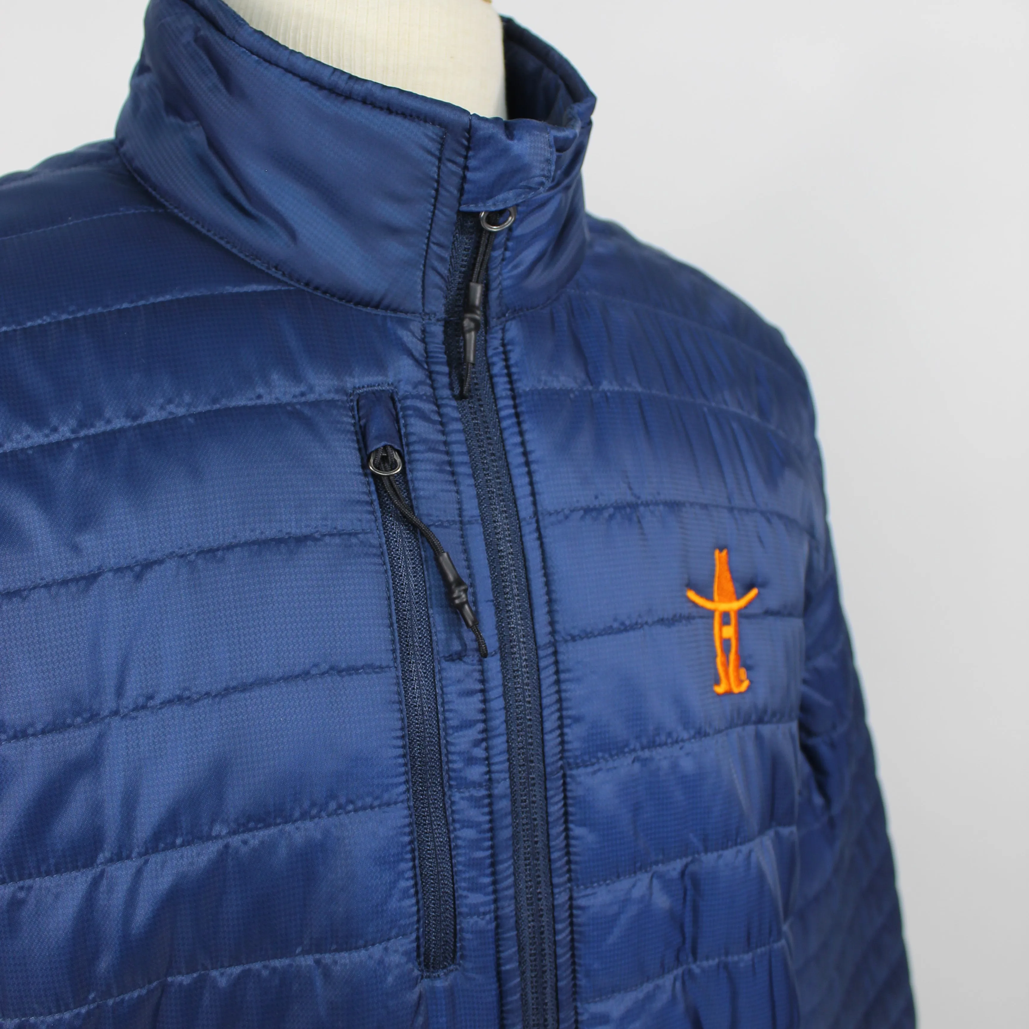 Mens Quilted Jacket - Navy