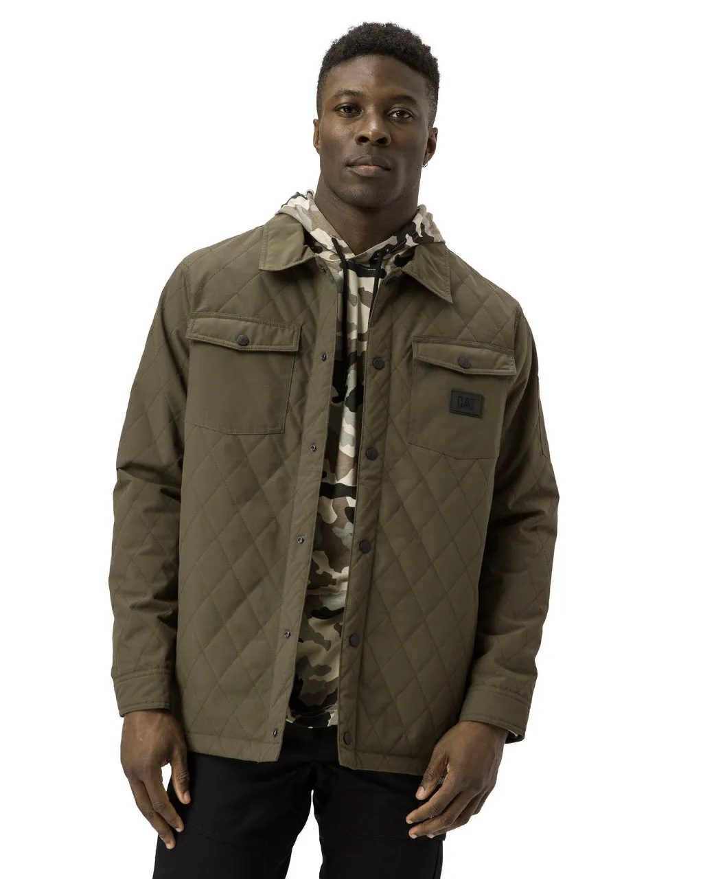 Men's Quilted Ripstop Shirt Jacket