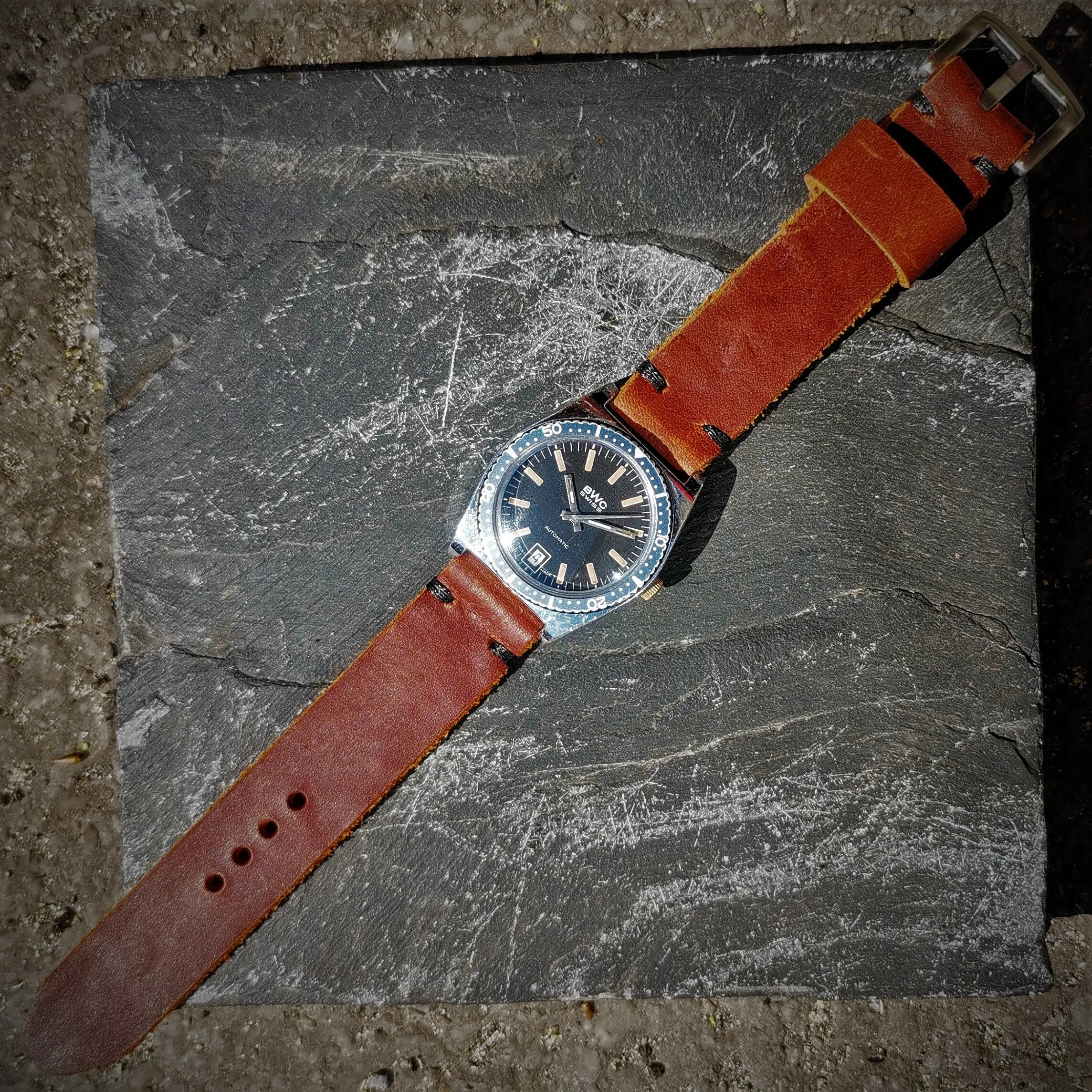 Mens Vintage BWC Swiss Diver